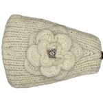 C.C Ribbed Knit Headband Flower Rhinestones Bling Soft Stretch Winter Ear Warmer Photo 0