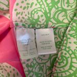 Lilly Pulitzer  Pink Green Riviera Silk Chain Halter Neck Tank Top Size XXS Photo 6