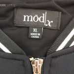 Mod X embellished embroidered boho style bomber full zip jacket black size XL Photo 4