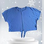 Old Navy  Active XXL sky blue  short sleeve tshirt with side knot Photo 1