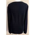 Lands' End  100% Cashmere Cardigan Sweater Size L Quiet Luxury Classic Photo 2