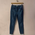 Charlotte Russe  Dark Wash High Waisted Raw Hem Skinny Jeans Size 4 GUC Photo 8