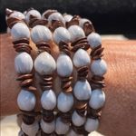 🛜🛜🛜BOGOHO 🛜🛜🛜set of 2 Multicolor Beaded Bracelets Orange Photo 5