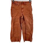 Madewell  Slim Emmett Wide Leg Pants High Waist Pockets Orange 25P Photo 1