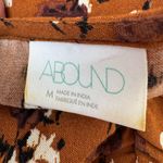 Abound Nordstrom  Smock Front Peplum Top in Brown Floral size Medium Photo 6