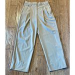 Mango high rise tanātapered straight leg trouser pants 4 Photo 4