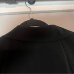 St. John  Bomber Jacket Full Zip Black Gold Zippers Moto Asymmetrical Size Large Photo 8