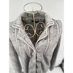 Ralph Lauren Lauren Pajama Top Women’s XS Gray Paisley Button Up Long Sleeve Photo 5