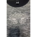 Harley Davidson women's small gray space dye shirt 3/4 sleeve Photo 1