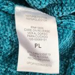 Napa Valley Knit Sweater Teal Size Petite Large Photo 3