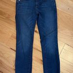 Ann Taylor Loft Dark Wash Mid Rise Skinny Jeans Size 24 Photo 0
