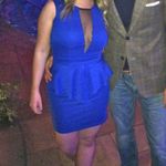 Arden B Blue peplum bodycon mini dress Photo 6