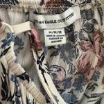 American Eagle  Maxi Womens Size Medium Long Floral Keyhole Tassel Tie Dress Photo 8