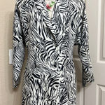 Nasty Gal  black and white zebra print blazer Photo 0