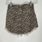 Free People  Bailey Leopard Print Denim Skirt Size 25 NWT Photo 5