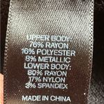 EXPRESS Black & metallic Silver Cowl Neck Lose Fit. Tight Mini Skirt Dress Sz SP Photo 9