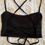 Strappy backless crop tops black and silver size S Photo 0