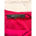 BCBGMAXAZRIA Women's Beaded Detail One Shoulder Going Out Top Dark Pink Small Photo 3