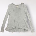 Free People  We The Free‎ Malibu Thermal Long Sleeve Womens Size XS Gray Comfy Photo 0