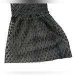 7 For All Mankind  Black Sheer Lace Ruffled Blouse with Bell Sleeves Photo 6