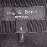 Rag and Bone  Black 100 Percent Silk Midi‎ Skirt Size 4 EUC Photo 2