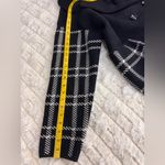 Magaschoni  Black and White Plaid Pea Coat Size Large Photo 10