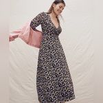 Madewell  Wrap-Front V-Neck‎ Maxi Dress in French Floral True Black Size 2 Photo 5