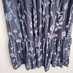 Baltic Born  Penelope Midnight Blue Velvet Burnout Long Sleeve Maxi Dress Photo 2