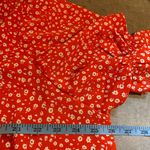 Love, Olive Co Blouse Women's 3X Red floral mock Neck Short Sleeve Top Photo 5