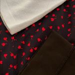 Talbots Blue or Black Cherry Heart Skirt Womens Size 10 Novelty Print Preppy Photo 9