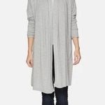 Michael Stars  Super Soft Exposed Seams Layering Long Line Cardigan | Grey Photo 0