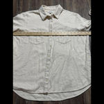 Madewell  Cotton Ivory Button Quiet Luxury Double Pocket Womens Work Shirt Medium Photo 10