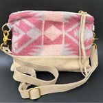 RAIS CASE Vida Wool Aztec Boho Convertible Fanny Pack Crossbody Bag Pink Photo 0