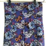 ZARA  women purple floral stirrup pants size small FLAWS stretch flowers Photo 2