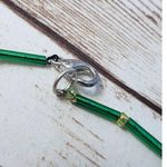 Vintage Green Flower Beads Bracelet Photo 1