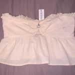 PacSun Beige Crop Top Photo 0