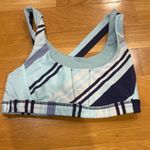 Lululemon Athletica Striped Aqua and Navy Bra Photo 0