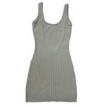 Edikted •  Chia ribbed knit mini dress green small Photo 2