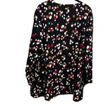 Kate & Mallory Women's 1X Multicolor Abstract V Neck Blouse Casual Art to Wear Photo 5