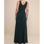 Lulus NWT Thoughts of Hue Emerald Green Surplice V-Neck Sleeveless Maxi Dress Photo 5