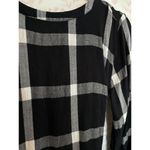 Lurex, Black and White Plaid Dress with Belt Photo 7