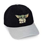 Disney ’s Star Wars The Mandalorian Strap Back Dad Hat in Black, One Size, NWT Photo 0