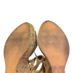 BOC Born Concept Shoes‎ Womens Size 9 40.5 Wedge Sandals Strappy Cork Platform Gold Photo 11