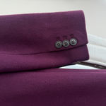 Talbots Coat 4P Burgundy Albury Italian Wool Blend Stadium Cloth Quiet Luxury Photo 9