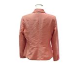 Liz Claiborne  Blazer Sz PL Orange White Chevron Jacket Fully Lined Office READ Photo 1