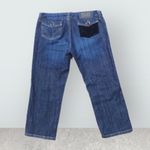 Dolce & Gabbana D&G Capris Navy Jeans with Velvet Back Pocket, Blue Denim Size 27 Photo 1