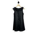 MINKPINK  Women’s V-Neck Frilly Ruffle Mini Dress in Black Size S Photo 6