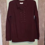 Entro  lace up sweater. (#626) Photo 0
