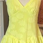 Yellow Tiered Ruffle Mini Dress Size undefined Photo 5