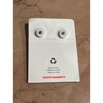 petit moments Oval Pearl Stud Earrings in Gold Womens Jewelry Photo 4